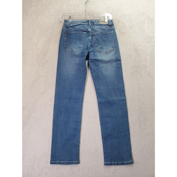 Ferrani Jeans Boys 12‎ Blue Denim Cotton Stretch Light Wash Pockets Straight Leg - Picture 6 of 16